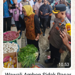 Wawali Ambon Sidak Pasar Mardika, Temukan Dugaan Ketidaksesuaian Timbangan Beras
